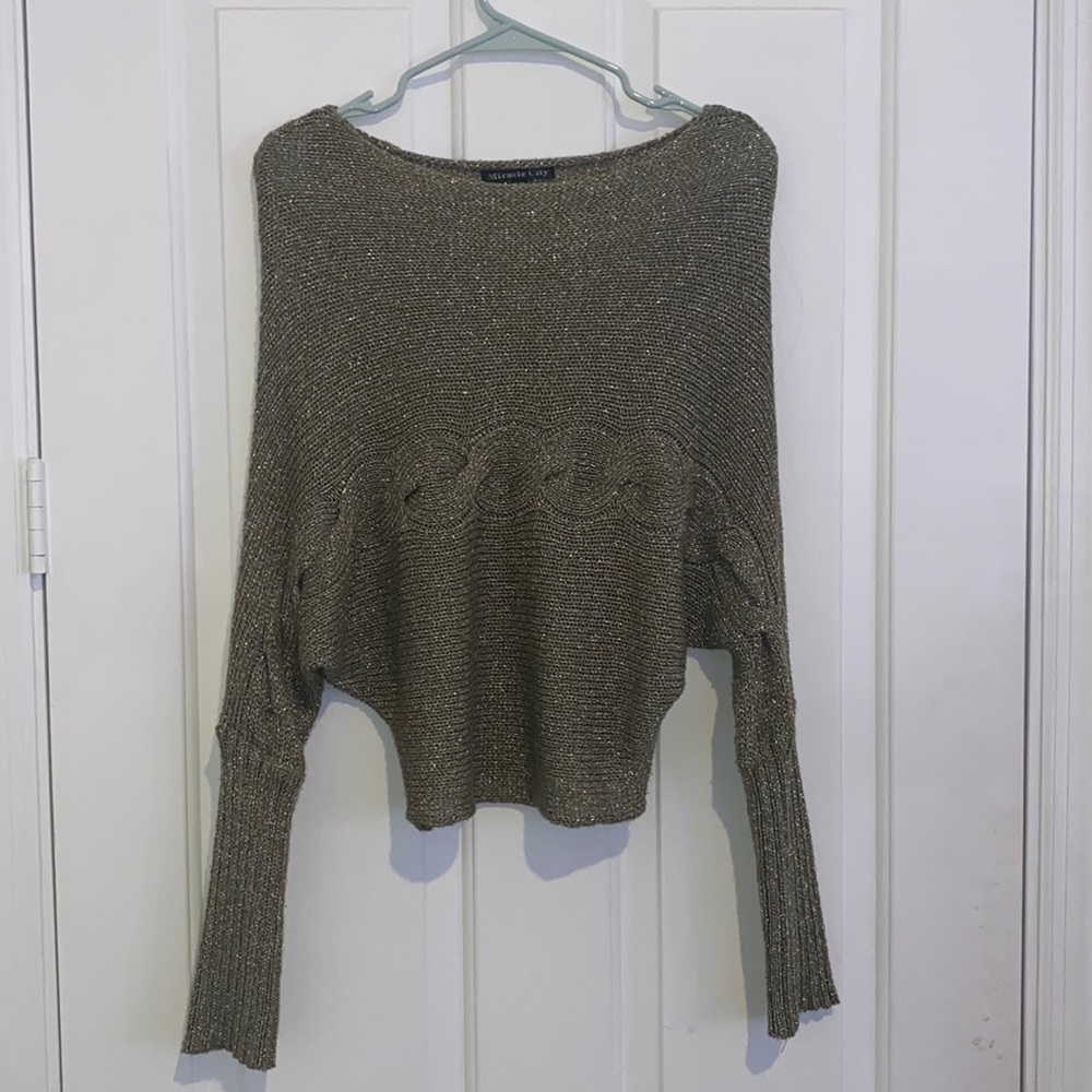 Gold shimmer sweater